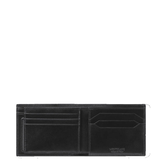 Portefeuille Montblanc Meisterstück 6cc avec 2 poches transparentes Noir 198314