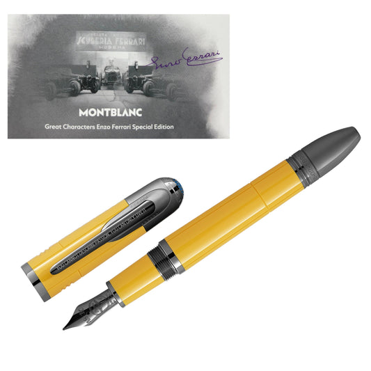 Stylo plume Montblanc Great Characters Enzo Ferrari Édition Spéciale Jaune Modena 130661