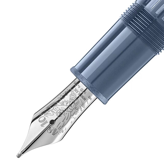 Montblanc stylo-plume Meisterstück Glacier LeGrand bleu plume M 129393