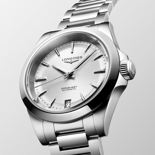 Montre Longines Conquest 2023 34 mm Argent Automatique Acier L3.430.4.72.6