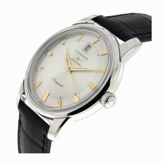 Longines montre Conquest Heritage 40mm argent automatique acier L1.645.4.75.4