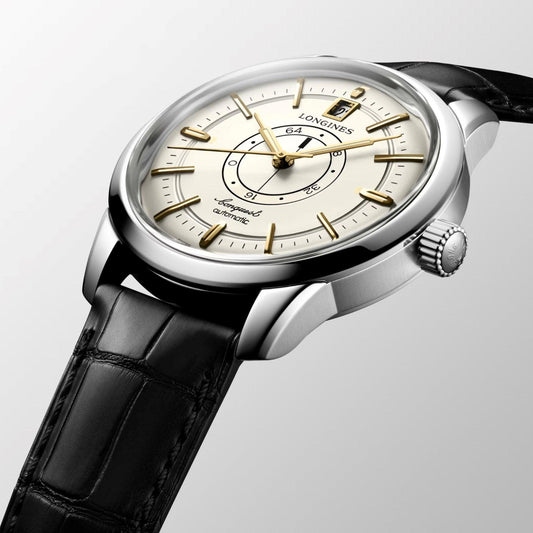 Longines Conquest Heritage Central Power Reserve 38 mm Champagne Automatique Acier L1.648.4.78.2