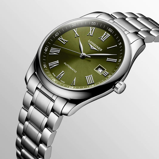 Montre Longines Master Collection 40 mm en acier vert automatique L2.793.4.09.6