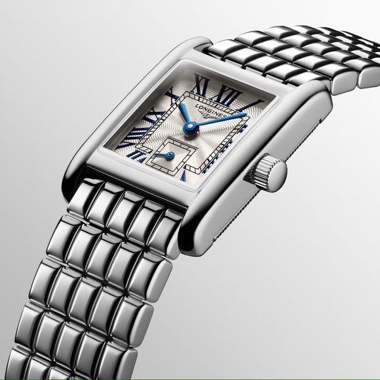 Montre Longines Mini Dolcevita 21,5 x 29 mm, argent, quartz, acier, L5.200.4.71.6