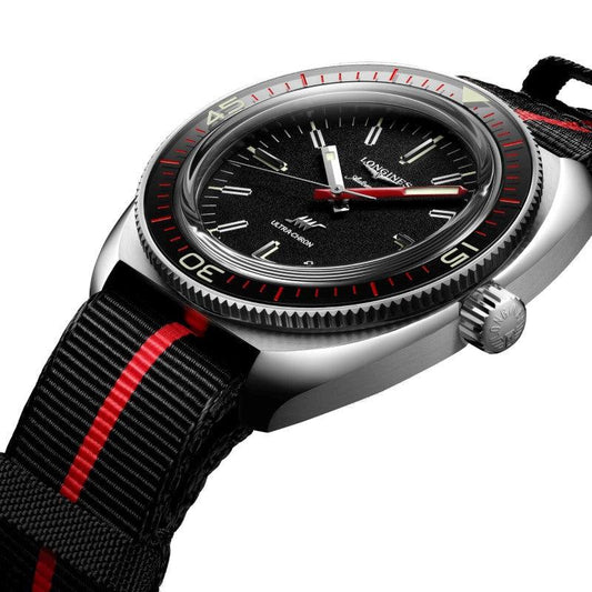 Longines montre Ultra-Chron Box Edition 43mm noir automatique acier L2.836.4.52.8
