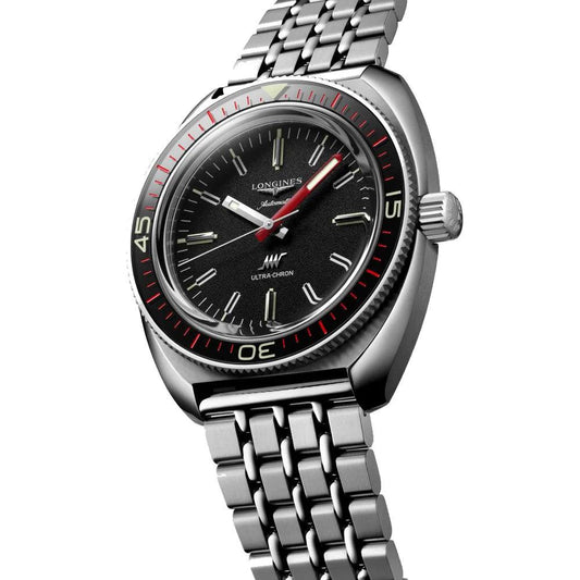 Montre Longines Ultra-Chron Box Edition 43 mm en acier noir automatique L2.836.4.52.9