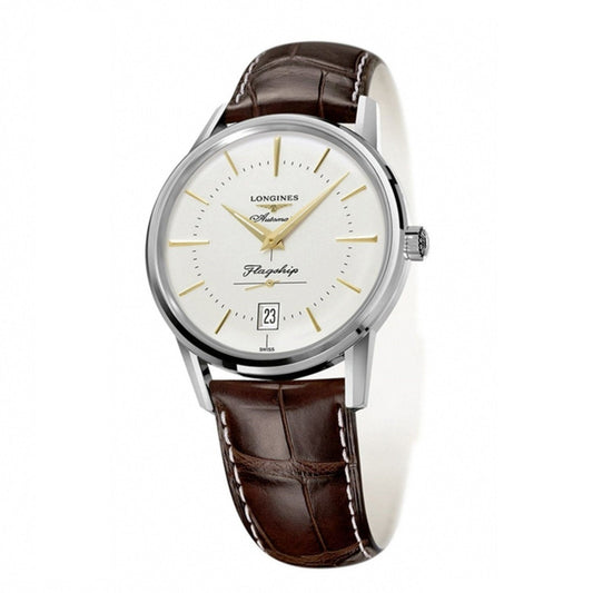 Longines montre homme Flagship Heritage 38,5mm automatique acier L4.795.4.78.2