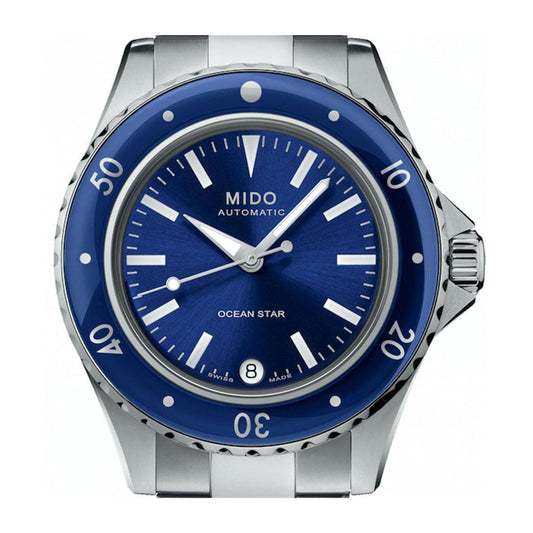 Mido montre Ocean Star 36,5mm bleu automatique acier M026.207.11.041.00
