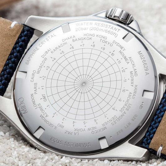 Montre Mido Ocean Star Captain GMT 44 mm en acier noir automatique M026.629.11.051.01