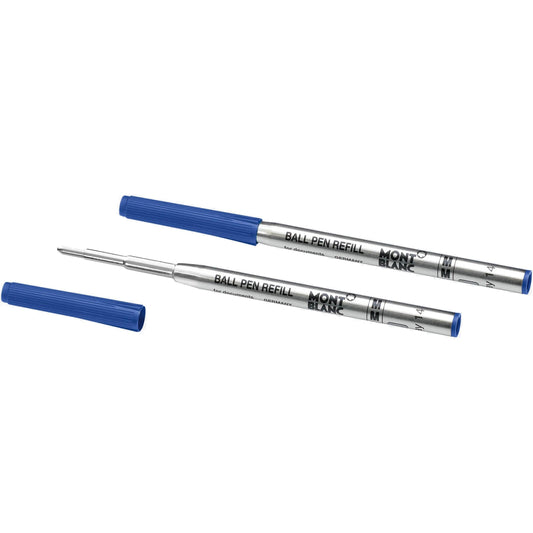 Recharges pour stylo bille Montblanc 2, taille M, bleu royal, référence 128214
