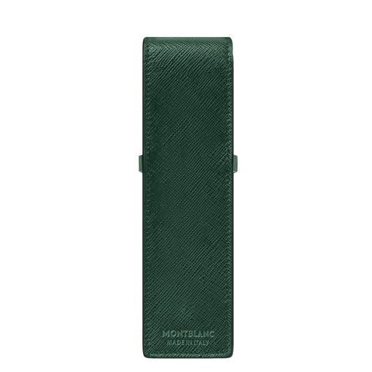 Étui Montblanc pour 2 instruments d'écriture Montblanc Sartorial vert 131205