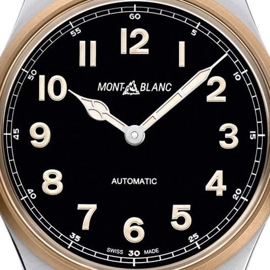 Montblanc orologio 1858 Automatic 40mm nero automatico acciaio e bronzo 117833