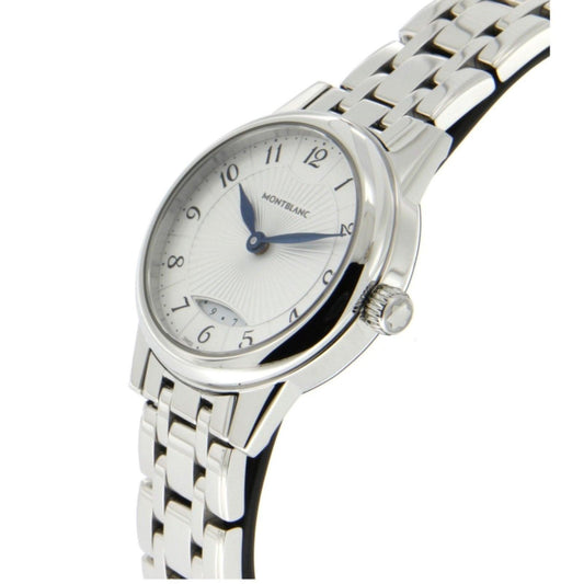 Montblanc montre Bohème Date Lady 27mm argent quartz acier 111207