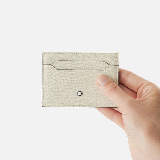 Montblanc porte-cartes 5 compartiments Montblanc Sartorial couleur ivoire 130838