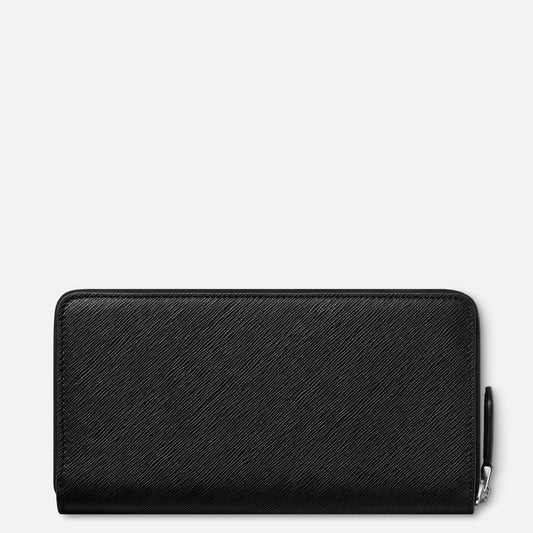 Portefeuille Montblanc Sartorial 12cc à fermeture éclair intégrale Noir 130319
