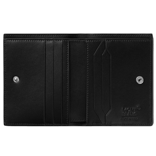 Portefeuille Montblanc Meisterstück Compact 6cc Noir/Rouge 129679