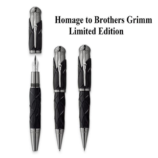 Set Montblanc 3 stylos Writers Edition2022 Frères Grimm (Stylo-plume + Roller + Bille) Édition Limitée 128367