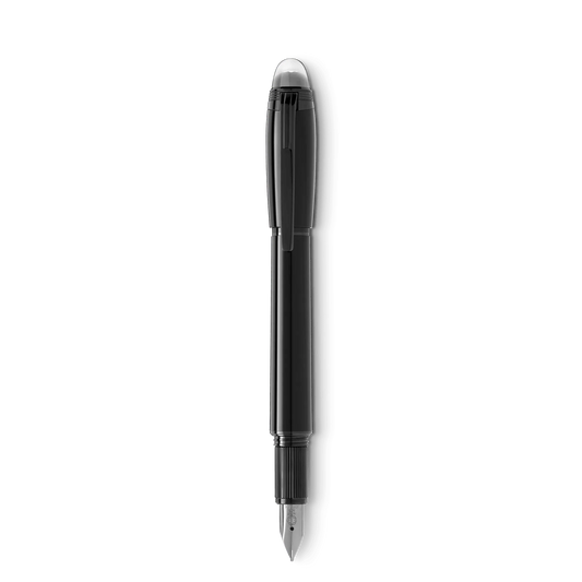 Stylo plume Montblanc StarWalker BlackCosmos, pointe fine F en résine, référence 129745