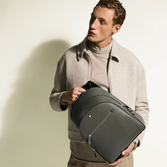 Sac à dos Montblanc Sartorial moyen à 3 compartiments, gris moyen 199360