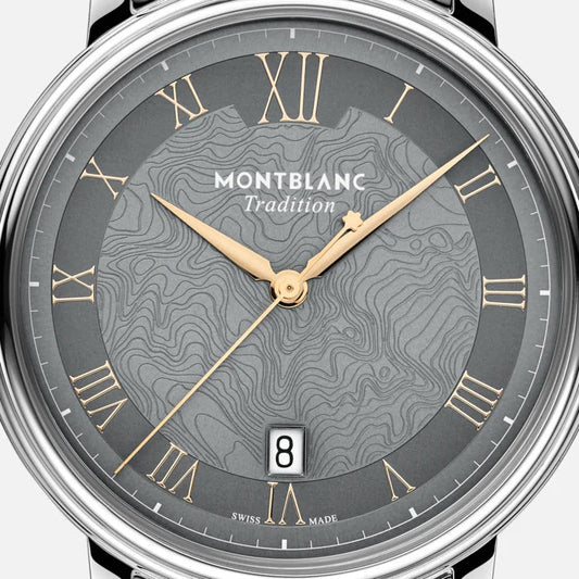 Montre Montblanc Tradition Automatic Date 40 mm Gris Acier Automatique 132433