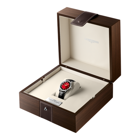 Longines montre Conquest Heritage Year of the Snake Edition 40mm rouge automatique acier L1.651.4.09.2
