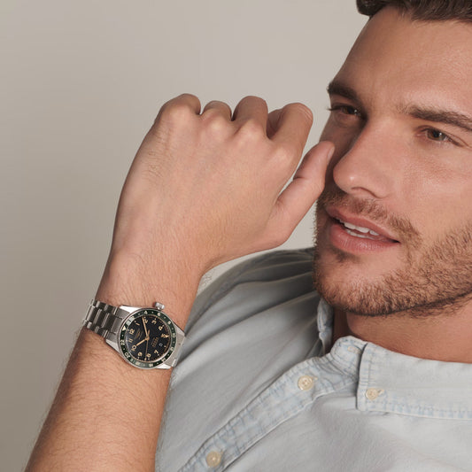 Montre Longines Spirit Zulu Time 39 mm Anthracite Automatique Acier L3.802.4.63.6