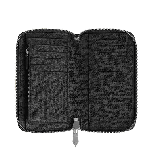 Montblanc portefeuille 12 compartiments avec fermeture éclair moyen Sartorial noir 220361