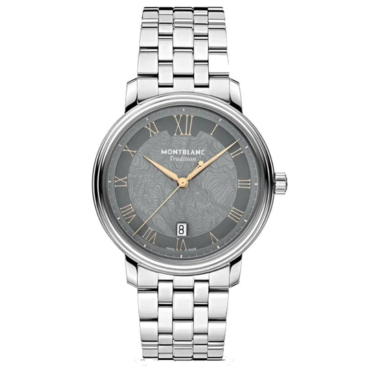 Montre Montblanc Tradition Automatic Date 40 mm Gris Acier Automatique 132433