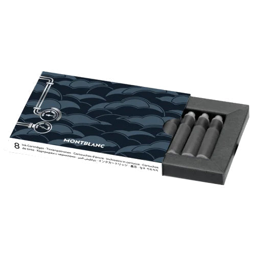 Encre Montblanc en cartouches Meisterstück Le Tour du monde en 80 jours bleu 134360