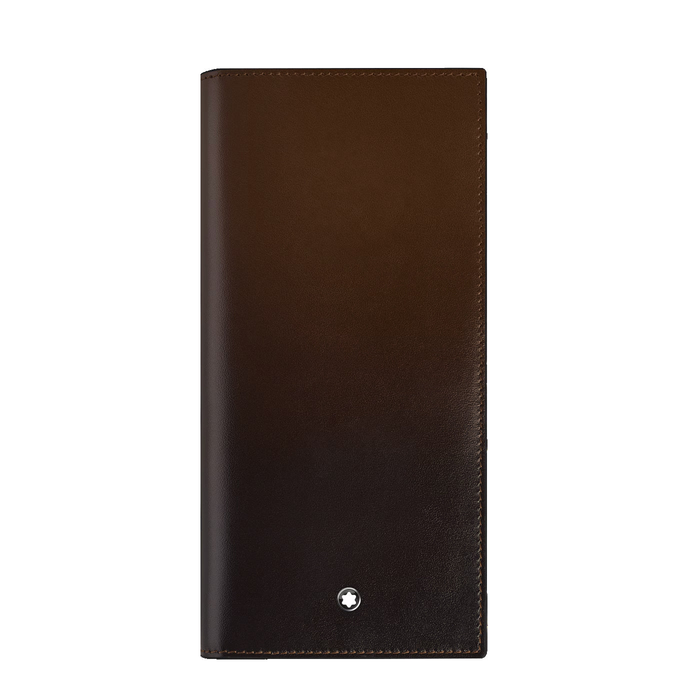 Montblanc portefeuille 14 compartiments Meisterstück, poche avec fermeture éclair dégradé marron 220318