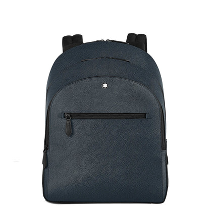 Sac à dos Montblanc Sartorial Tweed moyen à 3 compartiments, bleu 220335