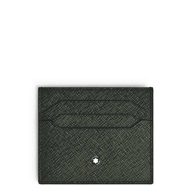 Montblanc porte-cartes 6 poches sartorial tweed kaki 220390