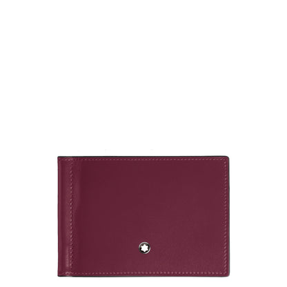 Montblanc portefeuille 6 compartiments avec pince à billets Meisterstück Cassis 199301