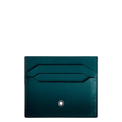 Montblanc porte-cartes 6 compartiments Meisterstück bleu cyprès 198804