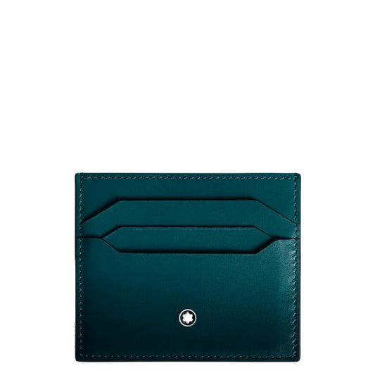 Montblanc porte-cartes 6 compartiments Meisterstück bleu cyprès 198804