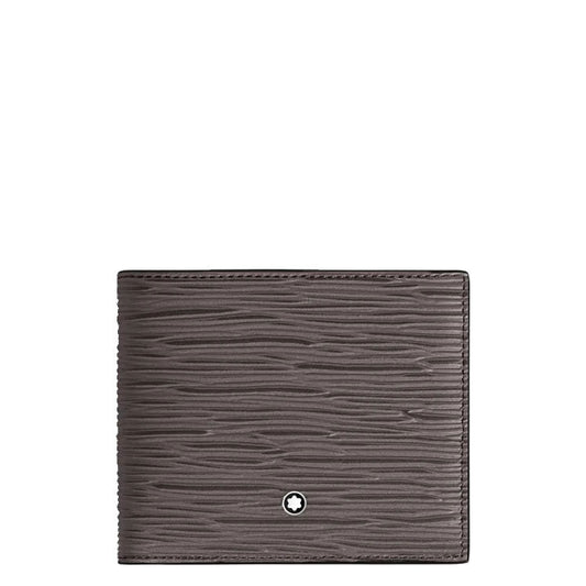 Montblanc portefeuille 4810 8 compartiments gris chaud 198807