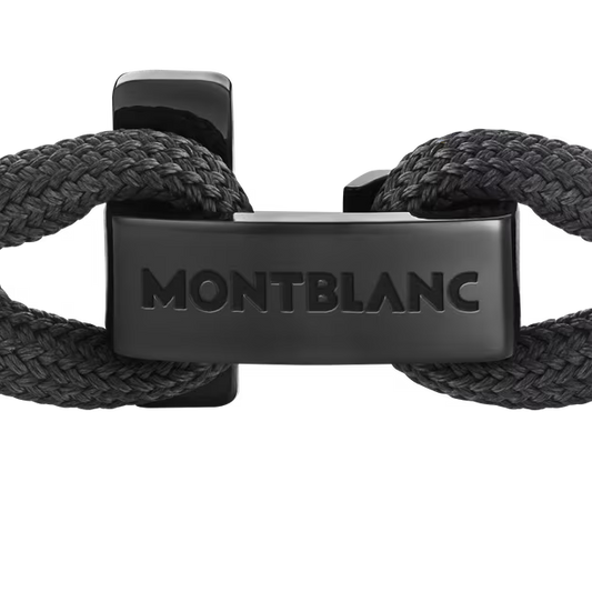 Bracelet Montblanc avec fermoir en T noir, taille M 130861 63
