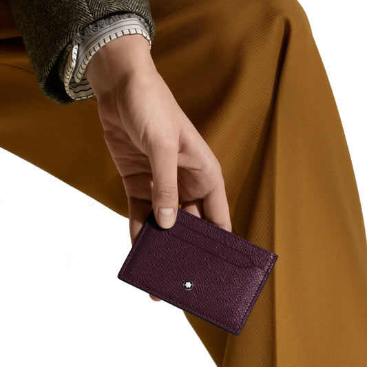 Montblanc porte-cartes 5 compartiments Sartorial Cassis 199375
