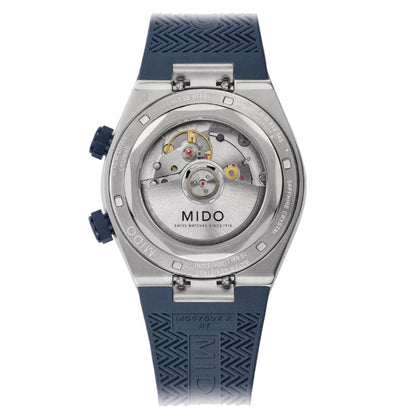 Mido montre Multifort 8 Two Crowns 38,4x40mm bleu automatique acier M047.507.17.041.00