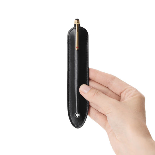 Montblanc étui pour 1 instrument d'écriture Meisterstück noir 198338