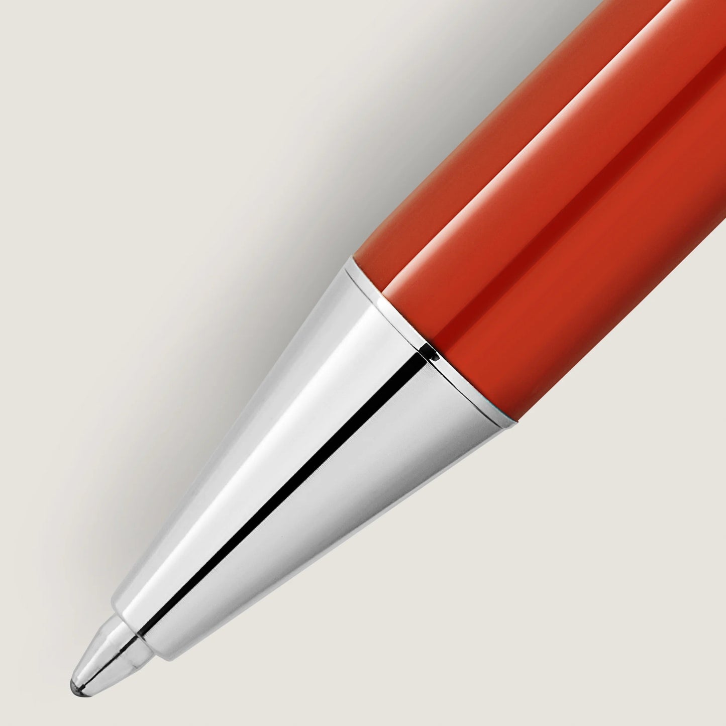 Montblanc stylo-bille Heritage Rouge et Noir “Baby” Édition Spéciale Couleur Corail 127858