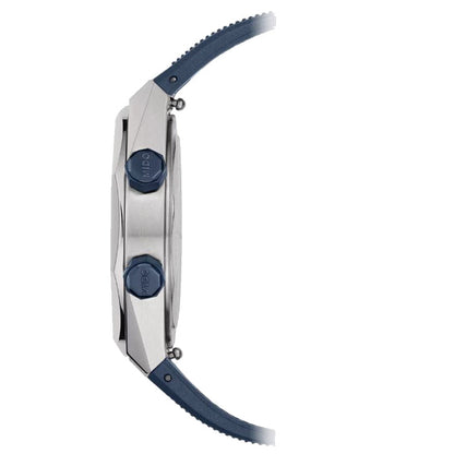 Mido montre Multifort 8 Two Crowns 38,4x40mm bleu automatique acier M047.507.17.041.00