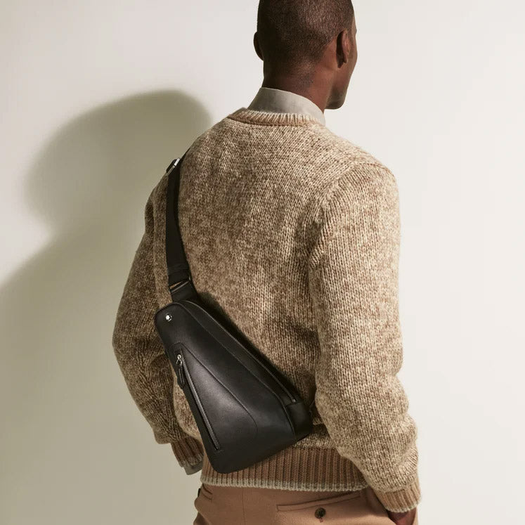 Sac bandoulière Montblanc Soft Compact Noir 198742