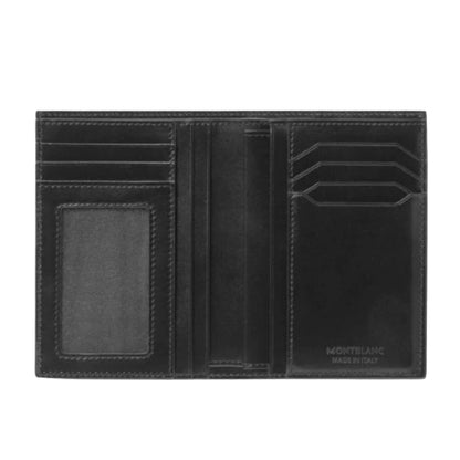 Montblanc portefeuille 7 compartiments et porte-carte d'identité Meisterstück noir 198380