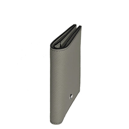 Montblanc portefeuille mini 4 compartiments Sartorial gris moyen 199374