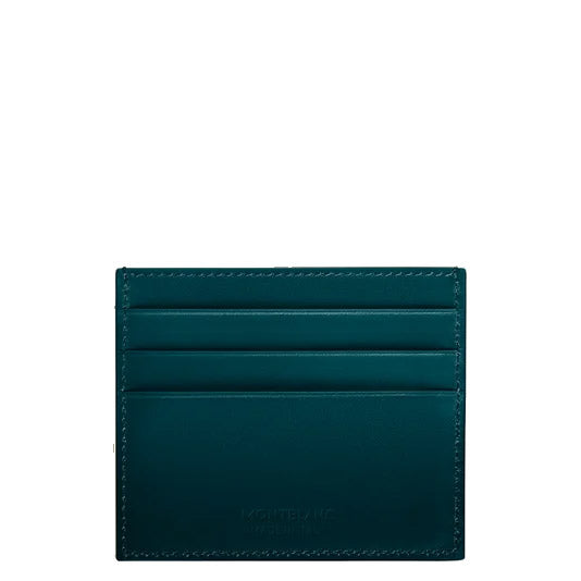 Montblanc porte-cartes 6 compartiments Meisterstück bleu cyprès 198804