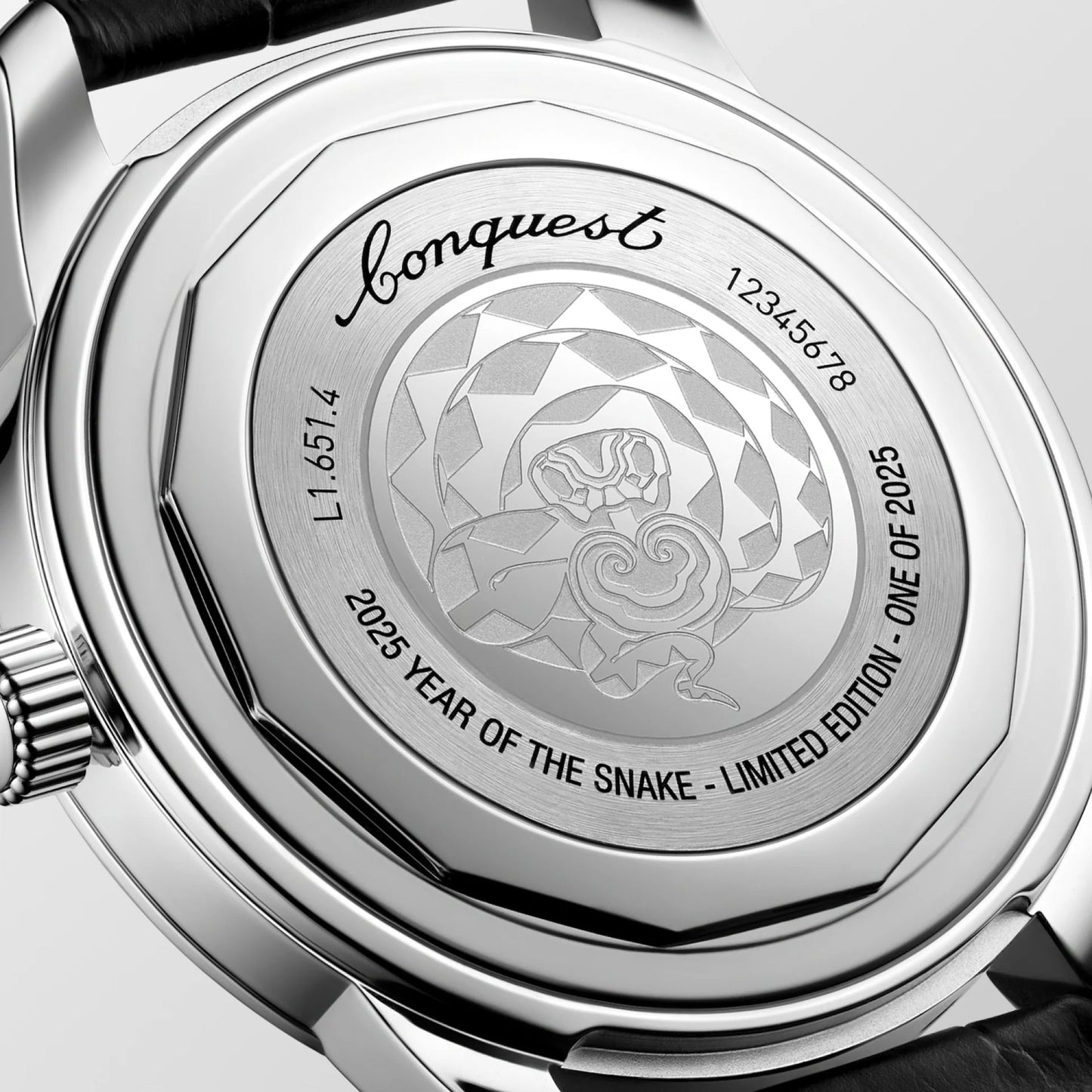 Longines montre Conquest Heritage Year of the Snake Edition 40mm rouge automatique acier L1.651.4.09.2