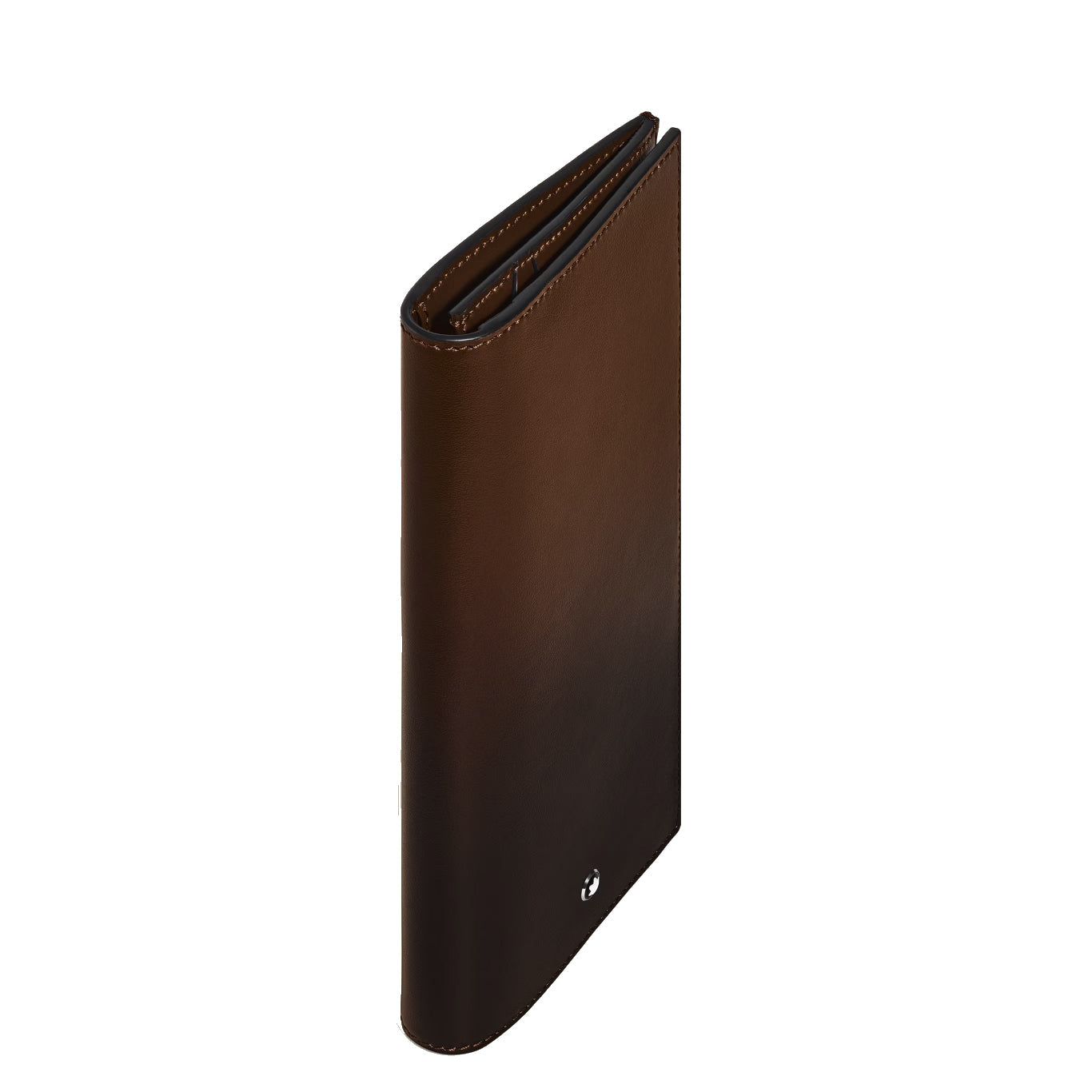Montblanc portefeuille 14 compartiments Meisterstück, poche avec fermeture éclair dégradé marron 220318