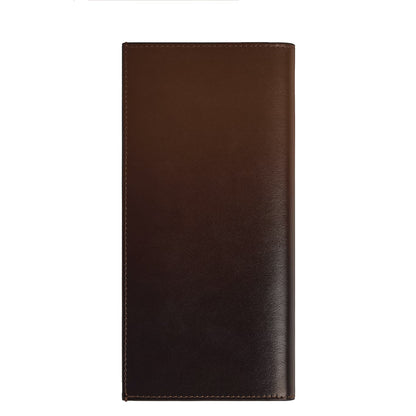 Montblanc portefeuille 14 compartiments Meisterstück, poche avec fermeture éclair dégradé marron 220318