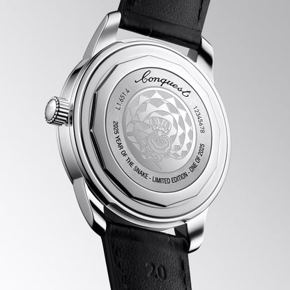 Longines montre Conquest Heritage Year of the Snake Edition 40mm rouge automatique acier L1.651.4.09.2